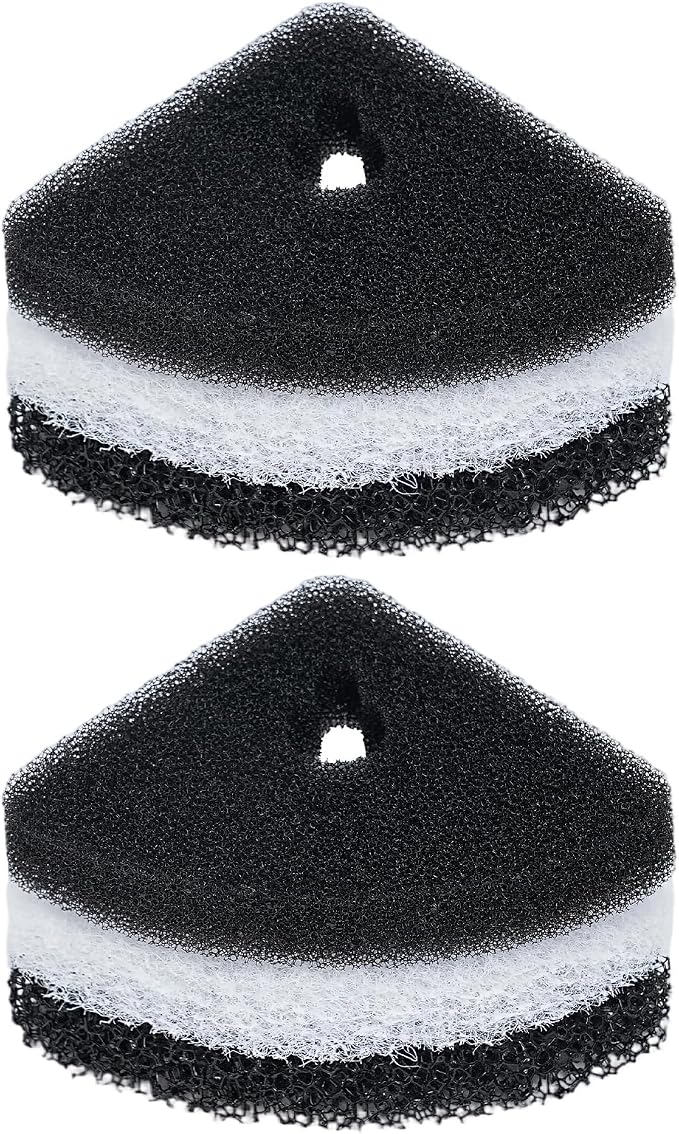 AQUANEAT 6 Pcs Replacement Filter Pads for Corner Aquarium Sponge Filter