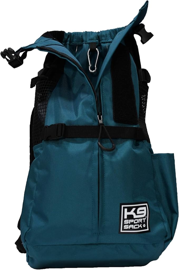K9 Sport Sack Trainer - Small, Harbor Blue - Ideal for Dogs with 13-16” Back Length - Backpack-Style Training Carrier - Meant for Quick, Non-Strenuous Activities