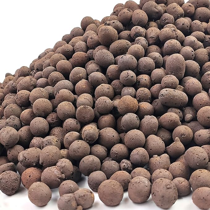 FANTIAN Clay Pebbles for Plants, 5 lbs Aquatic Plant Soil, 8-12 mm | Leca Clay Balls for Plants, Orchid Potting Mix, Soil Drainage, Used in Hydroponic Growing, Help with Root Development