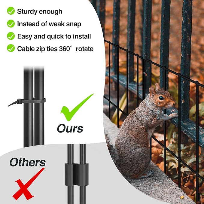 Animal Barrier Fence, 25 Panels 27ft(L) X 17inch(H) Dog No Digging Fence Barrier, Rabbit Ground Defense Blockers, Rustproof Metal Fence Border for Outdoor Garden Landscape Patio