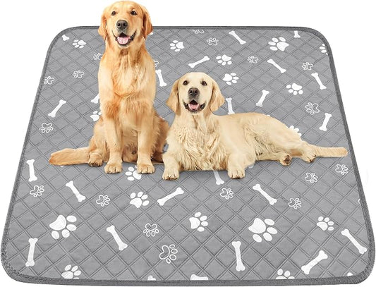 PatiencET Washable Pee Pad for Dogs, 72" x 72" Extra Large, Reusable Non-Slip Waterproof Playpen & Whelping Pad, Super Absorbent Floor Protector for Large Dogs & Multi-Pet Homes