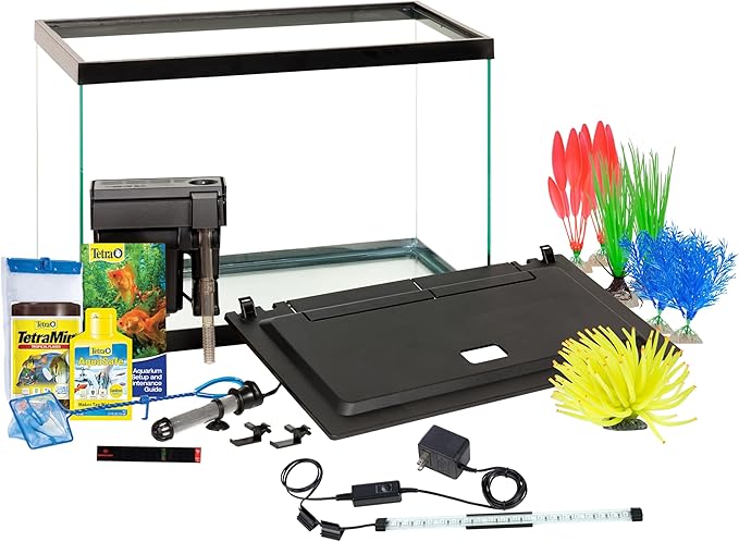 Tetra ColorFusion Aquarium 20 Gallon Fish Tank Kit, Includes LED Lighting and Decor