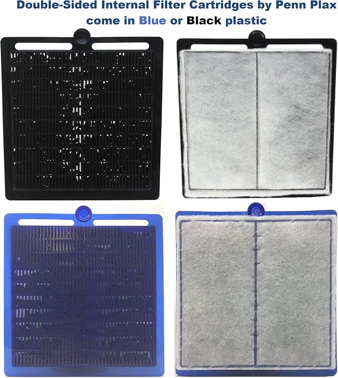 Penn-Plax Cascade 300 Power Filter – Hang-On Filter with Quad Filtration – Great for Freshwater and Saltwater Setups(Pack of 6)