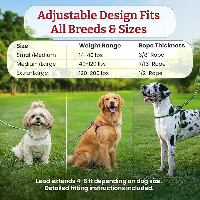 Harness Lead No Pull Dog Harness and Leash Set, Anti Pull Dog Harness, One-Piece Cushioned Rope Safely Prevents Escaping and Pulling (Extra Large,Orange/Reflective)