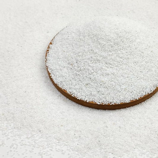 FANTIAN 10 lbs Aquarium White Sand, 0.8-2mm Coarse Sand. Small Gravel for Fish Tank, Succulent Plants Potted, Paintings, Fire Pits, Candle, Vase Filler and Crafts