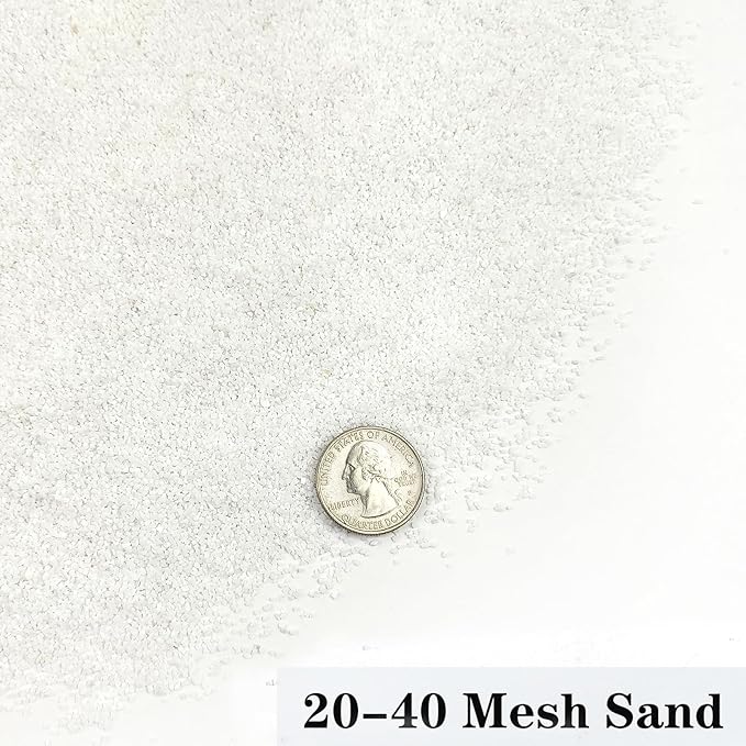 YISZM Aquarium Sand, 10lbs White Fish Tank Sand, Aquarium Gravel Substrate for Aquascaping, Vivariums, Terrariums, Plants and Crafts