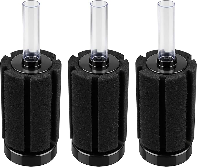 Aquarium Sponge Filter Fish Tank Filters for Fish Tank up to 20 Gallon 3-Pack