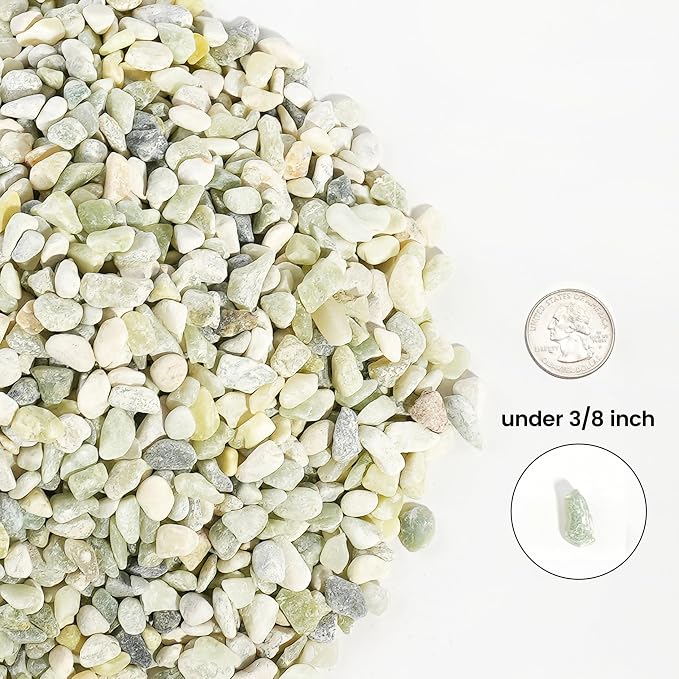 300 LBS Natural Gravel for Fish Tank, StoneCreek Betta Fish Aquarium Gravel, Vase Filler, River Rocks, Fish Tank Decorations, Perfect for Aquarium Decor, Fish Tank, Indoor Plant, Jade