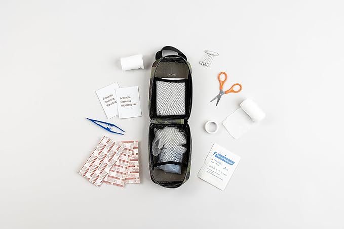 Operation Good Boy Tactical Pet First Aid Kit - Essential Supplies for Canine Mishaps - Lightweight, Waterproof Nylon Tote with Antiseptic Wipes, Antibiotic Ointment, Dressing, and Gauze