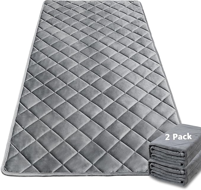 Guinea Pig Bedding, 2 Pack 59x31IN Thickened Fleece Cage Liner, Super Absorbent & Odor Control & Washable & Reusable Guinea Pig Liner for C&C 2X4 Cage, Pee Pad Mat for Small Animal, Rabbit, Bunny