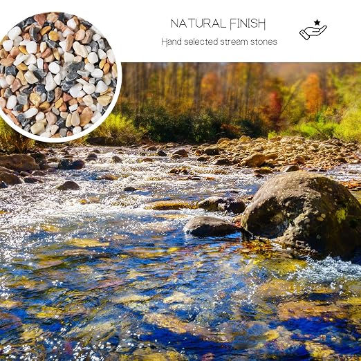 3Lb Pebbles for Succulents,River Rocks for Succulent Plants | Decorative Stones Bonsai Garden Pebbles,Succulent Rocks,Small Aquarium Rocks for Landscaping ,Plants,Vase Fillers