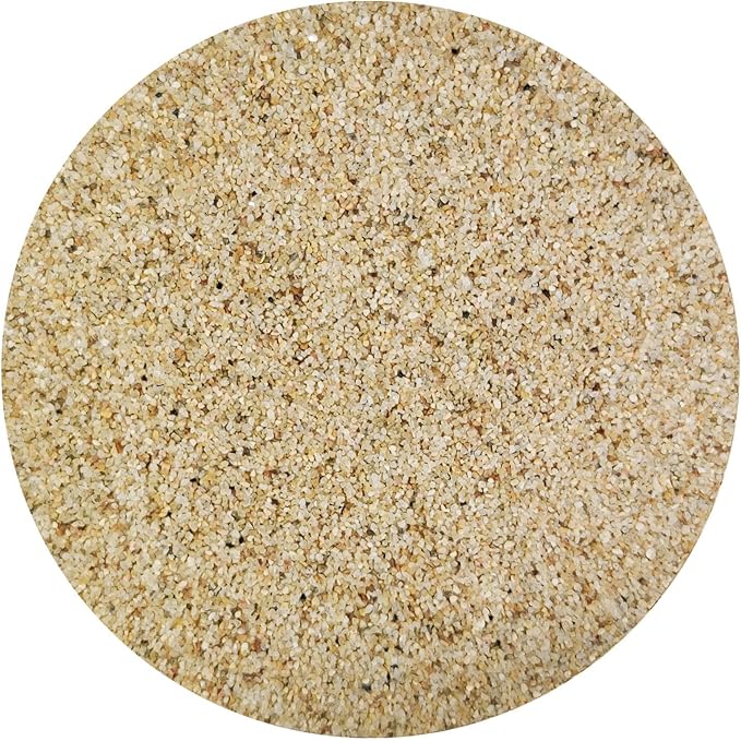 0.5-1mm Decorative Silica, Washed Dry Sand for Sandbox Sensory,Garden,18 LB | Beige Decor Filler for Unity Wedding Ceremony, Sensory Bin, Sand Box, Vase Filler Centerpieces Home Decor, Aquarium & Garden