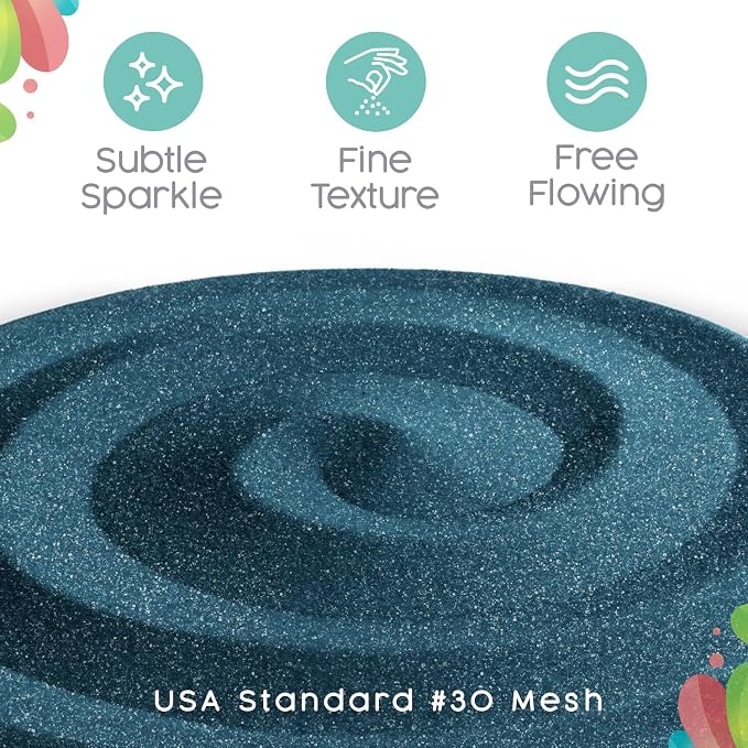 Serene Blue Unity Sand, 1 LB (16 oz), Colored Sand for Weddings, Vase Filler, Home Décor, Crafts, Terrariums, and More
