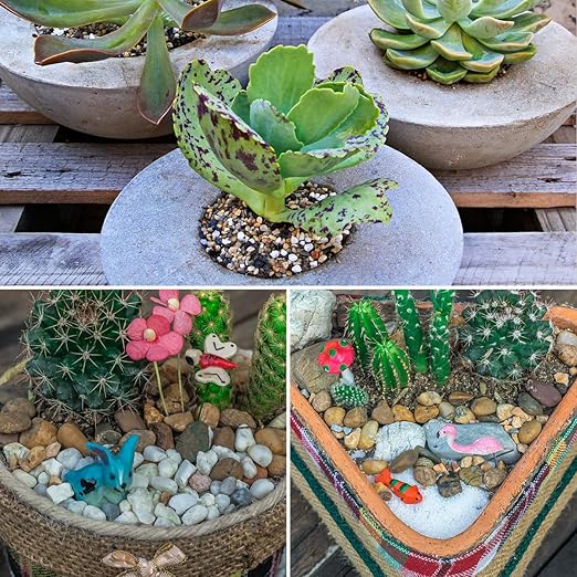 40LB Aquarium Gravel, 1/4" Pea Gravel for Fish Tank, Small River Rocks for Garden Decoration, Landscaping, Vase Filling, Flower Pot Paving（4-8MM）