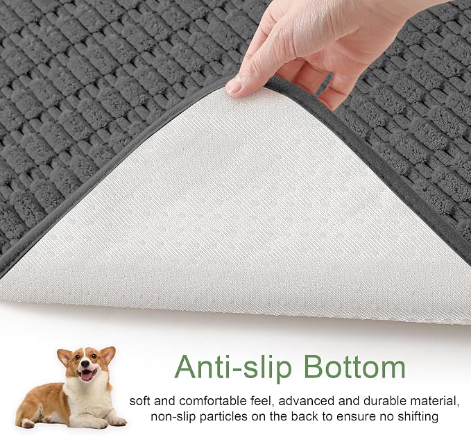 Washable Pee Pads for Dogs, Reusable Puppy Pads Dog Pads, Non-Slip Dog Pee Pads, Leakproof Pet Pee Pads Wee Wee Pads for Dogs. (Dark Grey, 60"x60"(Pack of 1))