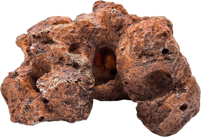 M2cbridge Large Aquarium Resin Holey Rock Hideout Mountain Hideaway Cave A | harmless resin,innovative porous design,multiple entry and exit points