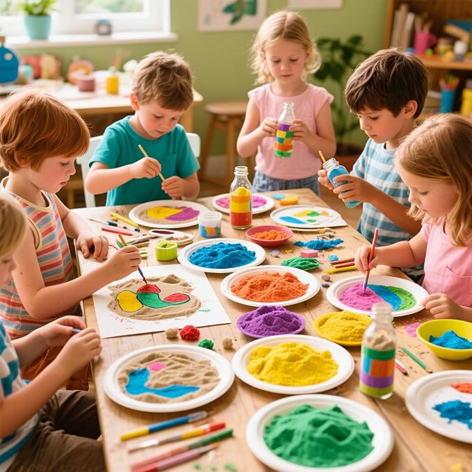 3 otters 21 Pack Colored Sand for Crafts | DIY Art, Painting Project, for Kids & Adults, Home Decorations, Wedding Centerpieces, Party Favors