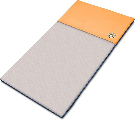 GuineaDad Original Reusable Cage Liner – Orange Fleece Bedding with Burrowing Pocket –Waterproof Bottom – Fits Midwest Guinea Pig Cage – Small Animal Supplies