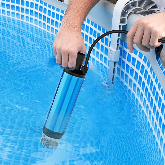 Uniqwamo Cordless Submersible Water Pump Compatible for Dewalt 20V Battery | 400GPH Portable Transfer Water Pump for Camping Tub Garden RV Pond Draining Job Sites(No Battery)