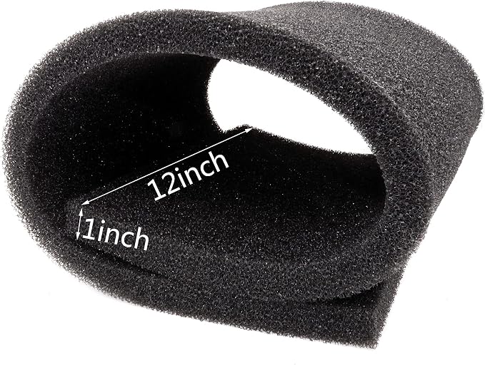 Aquarium Filter Media Foam Material Cut to Fit, 12" x 36" x 1", 30ppi | Bio Pre Filter Sponge Pad Sheet, For Fish Tank
