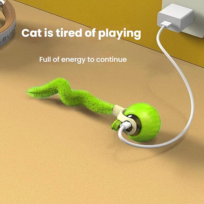 Interactive Cat Toys for Indoor Cats,Automatic Moving Kitten Toys,Cat Toys for Bored Indoor Adult Cats,Smart Rechargeable Cat Enrichment Toys for Small/Medium/Large Cats to Keep Them Busy, Cat Balls