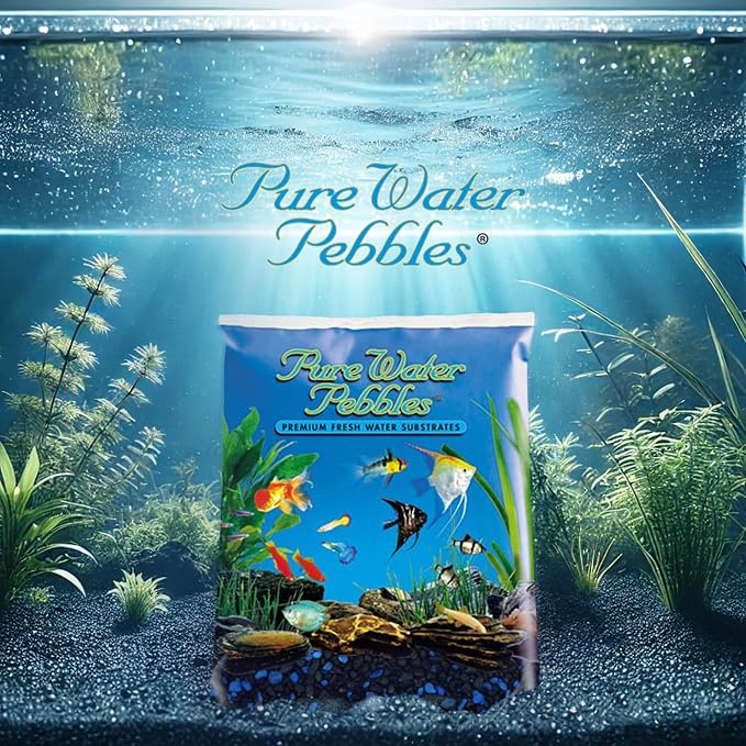 Midnight Glo Aquarium Gravel - 5 lbs - Non-Toxic, Colorfast, Vibrant Substrate for Aquariums, Terrariums, Ponds & Crafts