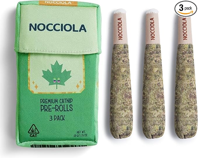 Nocciola 3 Pack Catnip Toys for Cats, Funny Cat Toys Filled with 100% Pure Organic Catnip, Safe Kitten Teething Chew and Kicker Toys