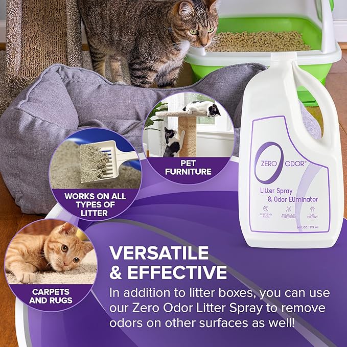 Zero Odor 64 oz. Litter Odor Eliminator Air Freshener Spray Refill LR1101408