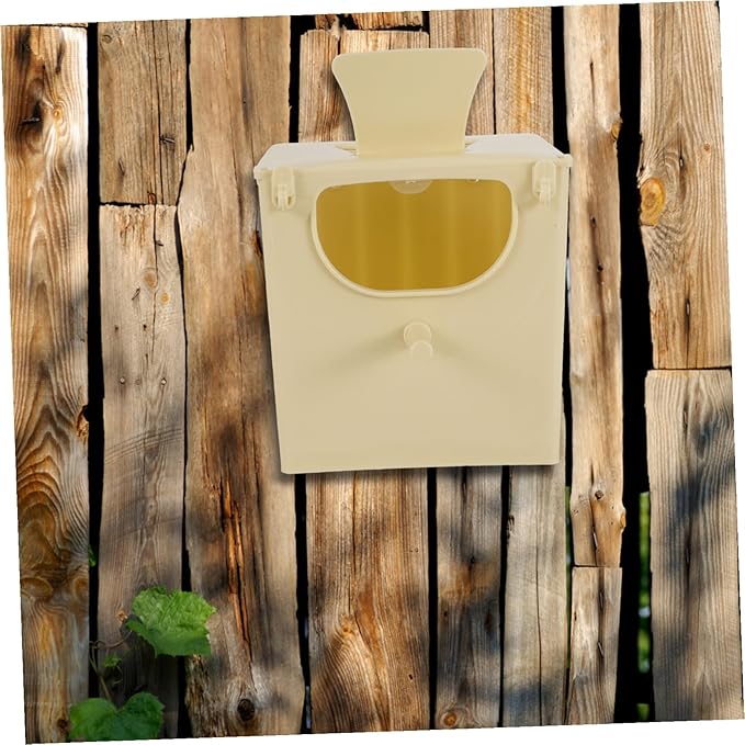 Plastic Bird Nesting Box for Small Birds Weatherproof Breeding Hut for Finches Sparrows Parakeets Lovebirds Cockatiels and Other Pet