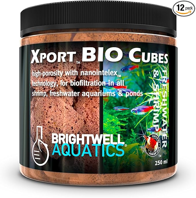 Brightwell Aquatics Xport BIO Cubes Aquarium Bio Filter Media 250ml