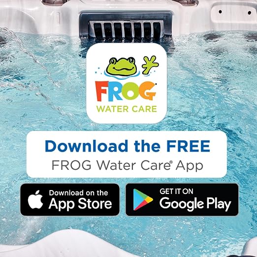 FROG Test Strips for Pools and Hot Tubs - Test Strip with Accurate Indicator for Free Chlorine or Bromine Levels, pH, Total Alkalinity and Total Hardness - Easy Water Testing - 50 Test Strips