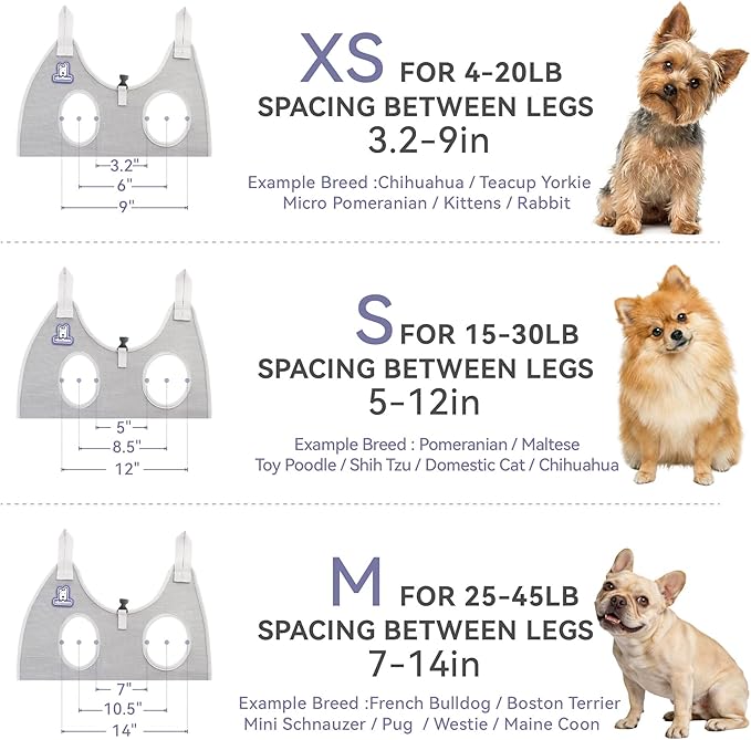 Loflaze Dog Grooming Hammock Harness for Dogs & Cats with Pet Nail Clipper Trimmer - Cat Hanger Sling for Trimming Clipping Nails- Dog Hammock Restraint Bag for Small Medium Large pet （ Purple XS）
