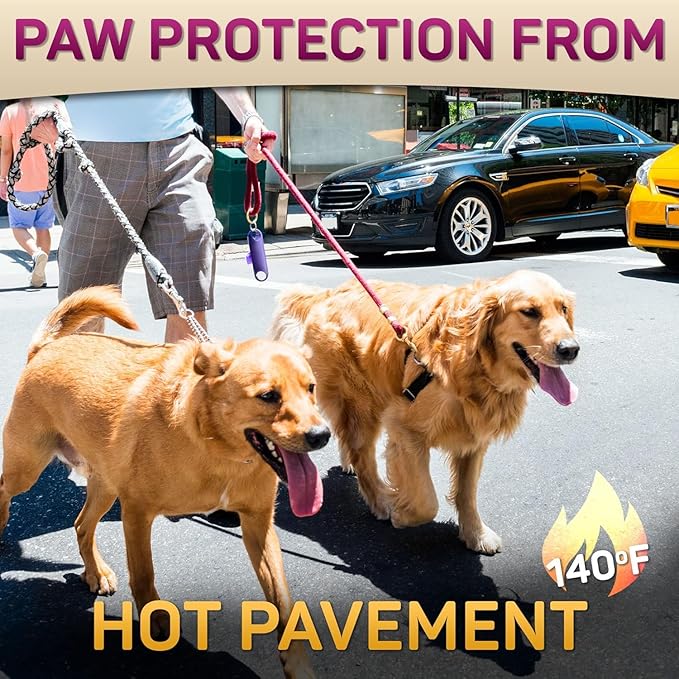 Natural Dog Paw Balm, Paw Protection for Hot Pavement, Dog Paw Wax for Dry Paws & Nose, Canine Paw Moisturizer for Cracked Paws, Cream Butter for Cat, Paw Pad Lotion