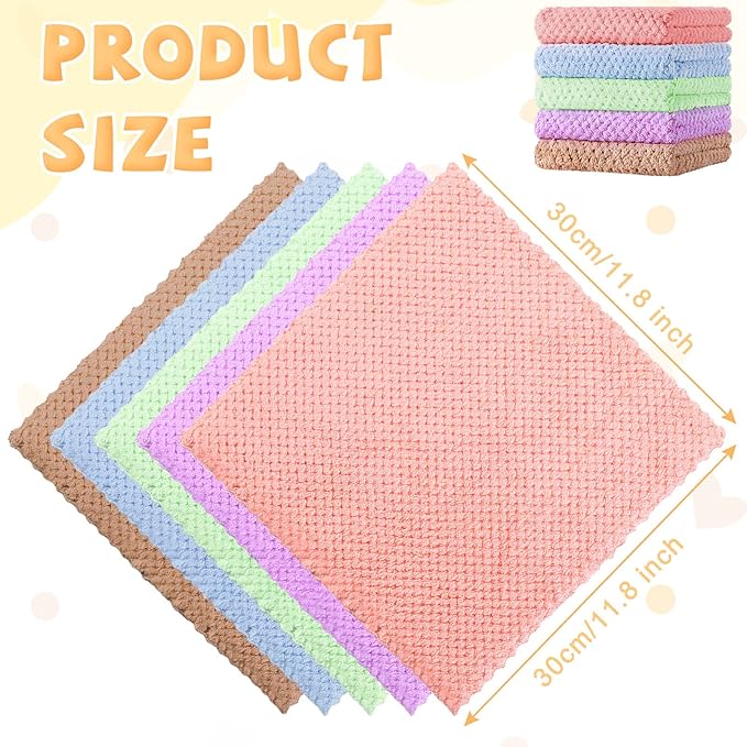 Reginary 10 Pcs Guinea Pigs Blankets Hamster Fleece Cage Liners Coral Fleece Quick Dry Soft Blankets Bedding Guinea Pig Accessories for Cat(12 x 12 Inch,Colorful)