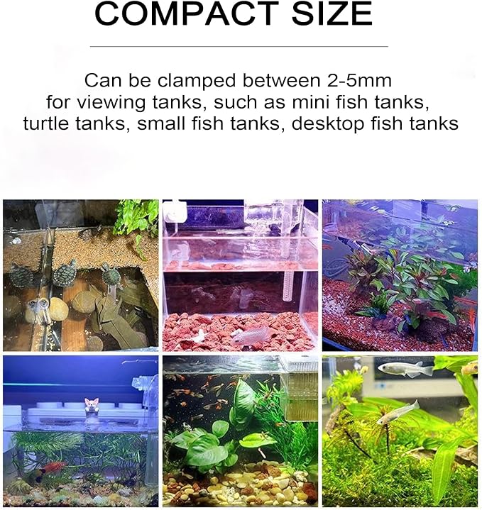 LED Aquarium Light, Grow Light Aquarium Plant Lighting Rotatable Clip On Lamps for Small Fish Tank, Landscape Lighting, Lamps Clip On Landscape