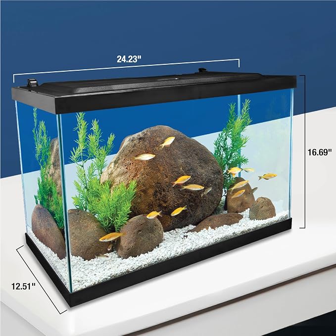 Tetra 20 Gallon Aquarium Kit LED Lighting, Filter & Heater