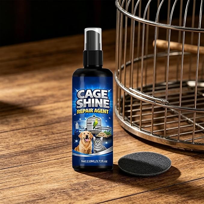 Acting Cage Cleaner, Bird Cage Spray Solution, Droppings Breakdown Formula with Odor Control, Hygienic Pet Cages Liquid, Bird Habitat Cleaning Spray for Home