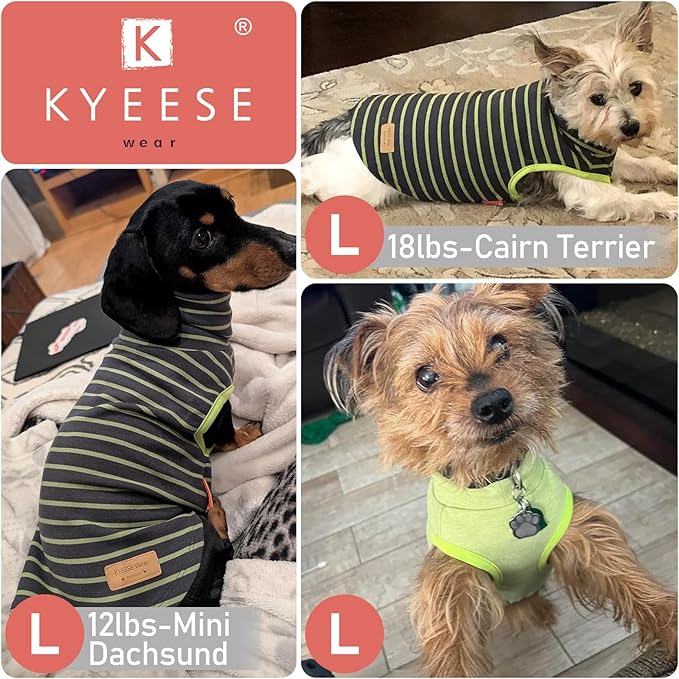 KYEESE 2Pack Dog Sweater Stretchy Dogs Clothes Soft Pets Clothes Warm Pet Coats Dog Sweaters for Small Dogs Male Turtleneck Small Pet Sweaters Pullover Pets Sweatshirt