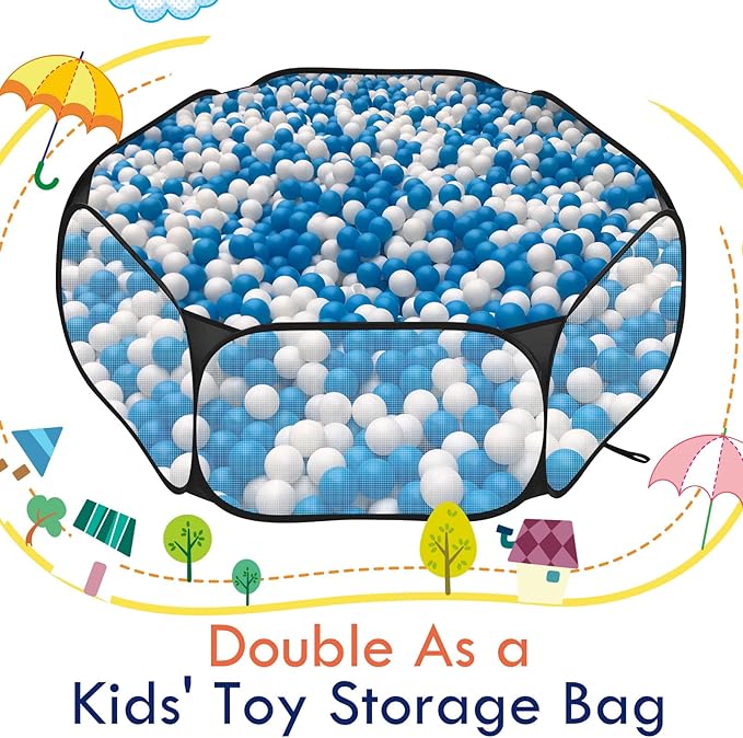 Pawaboo Small Animals Playpen, Waterproof Small Pet Cage Tent with Strong Steel Wire Frame, Portable Outdoor Yard Fence for Chick/Kitten/Puppy/Guinea Pig/Rabbits/Hamster/Chinchillas, Black