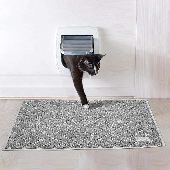 Niubya Premium Cat Litter Mat, 47" Long x 35" Wide, Non-Slip and Waterproof Design, Soft on Paws, Easy to Clean
