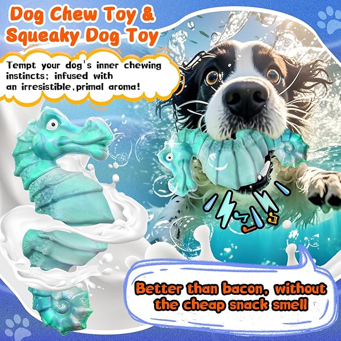 Jeefome Dog Chew Toys for Aggressive Chewers: Tough DogToys for Large Dogs -Indestructible Toys for All Breeds-Squeaky Dog Toys for Aggressive Chewers/Super Chewers/Heavy Duty