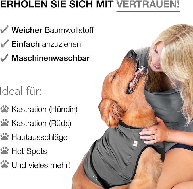 BellyGuard Dog Surgery Recovery Suit, Dog Onesie for Post-Op Care, Recovery Apparel for Female and Male, Surgical Body Cover for Canine Healing Support