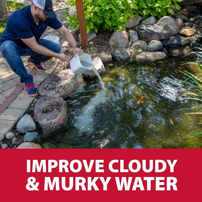 The Pond Guy Clarity Defense Water Garden Flocculant, 3 lbs | Clear Cloudy Water, Stimulate beneficial bacteria growth and is fish, plant & animal safe for cleaner, clearer ponds