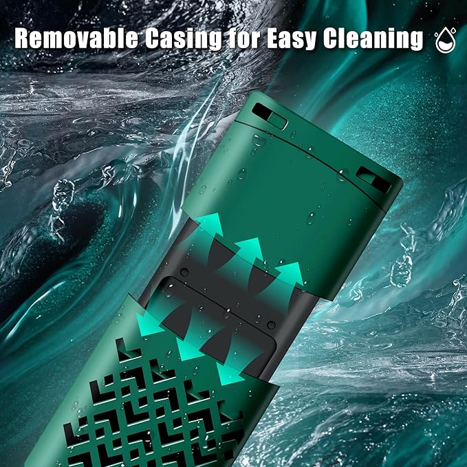 500W Smart Aquarium Heater Submersible with Variable-Frequency Energy Savings, Dual Probes for Leaving Water Automatically Stop, PTC Tech for Overheat Protection, Adjustable for Freshwater, Saltwater