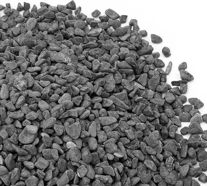 onlyfire 2lbs Gray Gravel Pebbles, 1/5" Natural Decorative River Rocks | Aquarium Gravel, Crushed Gravel Stone, For Indoor Plants, Vases, Succulents, Outdoor Garden Landscaping and Home Decor