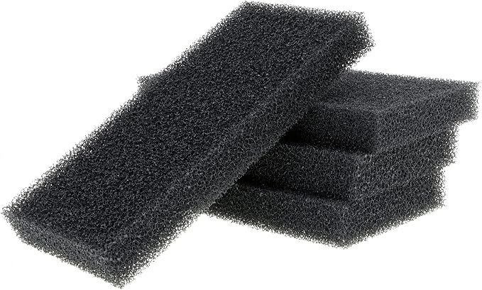 Aquarium Filter Foam Sponges Pad, 8x4x1 Inch, 4 Pieces