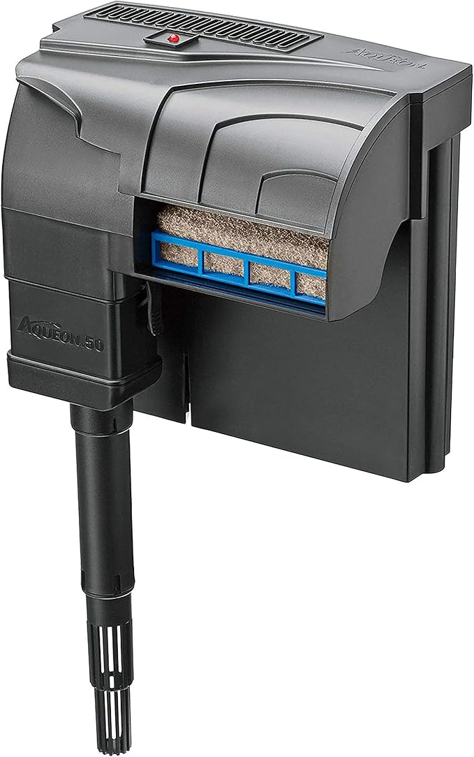 Aqueon QuietFlow 50 LED PRO Aquarium Fish Tank Power Filter For Up To 50 Gallon Aquariums