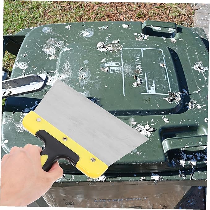 Kisangel Stainless Steel Bird Poop Droppings Scraper Tool for Easy Bird Cage Cleaning Sturdy Droppings Cleaning Tool for Parrot and Chicken Coop