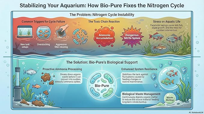 Bio-Pure Pond & Aquarium is (Whey) Better. Ask Rufus: Why is Bio-Pure with (DPW) Better? – 50/50 Dual-Action for Water Clarity + Bottom Waste/Sludge - Treats up to 28,000 gal. (Microbe Nutrition)