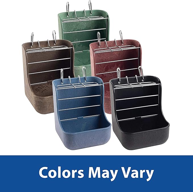 Kaytee Hay & Food Bin Feeder with Quick Locks for Pet Rabbits, Chinchillas, Guinea Pigs and Other Small Animals (Pack of 2)